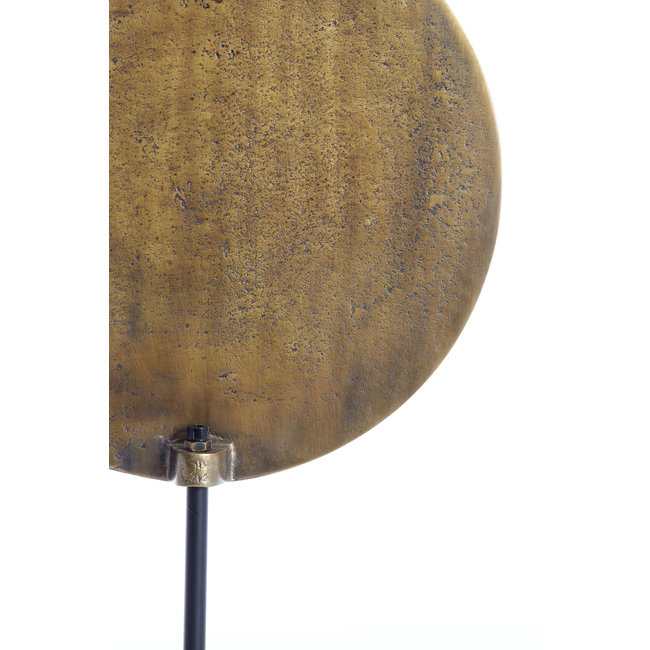 Light en Living Ornament op voet 35x10x50 cm PILAR  antiek brons+zwart