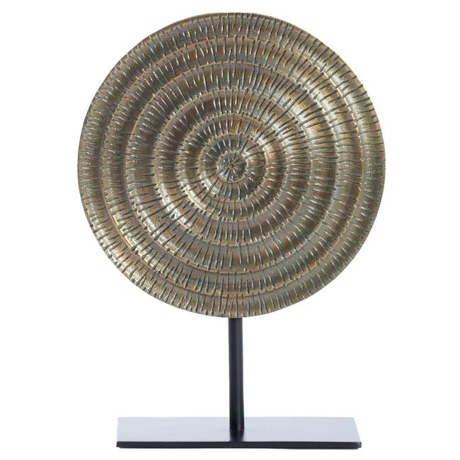 Light en Living Ornament op voet 35x10x50 cm PILAR  antiek brons+zwart