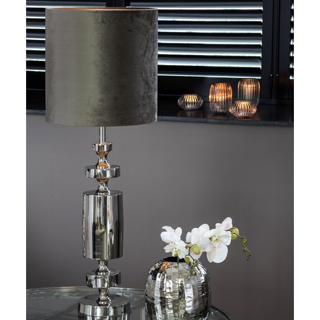 Light en Living Kap cilinder ZINC taupe Ø 40 cm