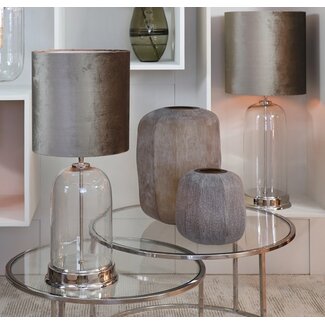 Light & Living Kap cilinder ZINC taupe Ø 40 cm