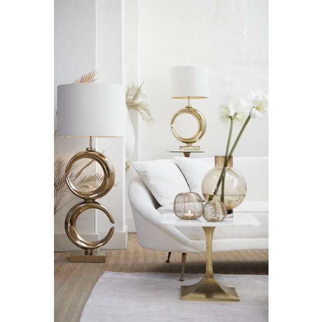 Light en Living Lampvoet 37x20x60 cm MAAN licht goud