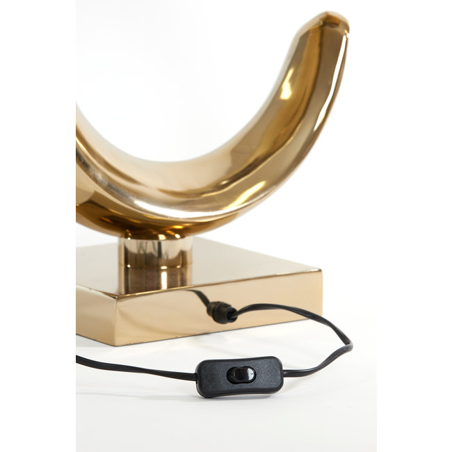 Light en Living Lampvoet 37x20x60 cm MAAN licht goud