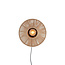 Light & Living Wandlamp Ø31x31 cm LYRA naturel+mat  zwart