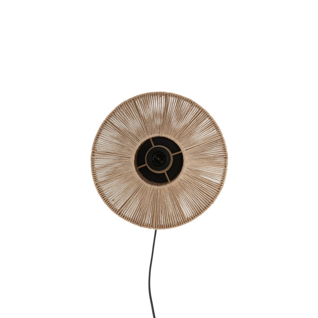 Light en Living Wandlamp Ø43x43 cm LYRA naturel+mat  zwart