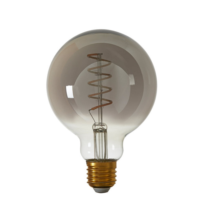 Light en Living Deco LED globe Ø12,5x17,5 cm Light 4W smoke E27 dimbaar