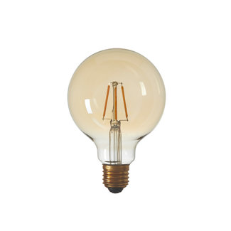 Light en Living Deco LED globe Ø9,5x13 cm LIGHT 3W amber E27 dimbaar