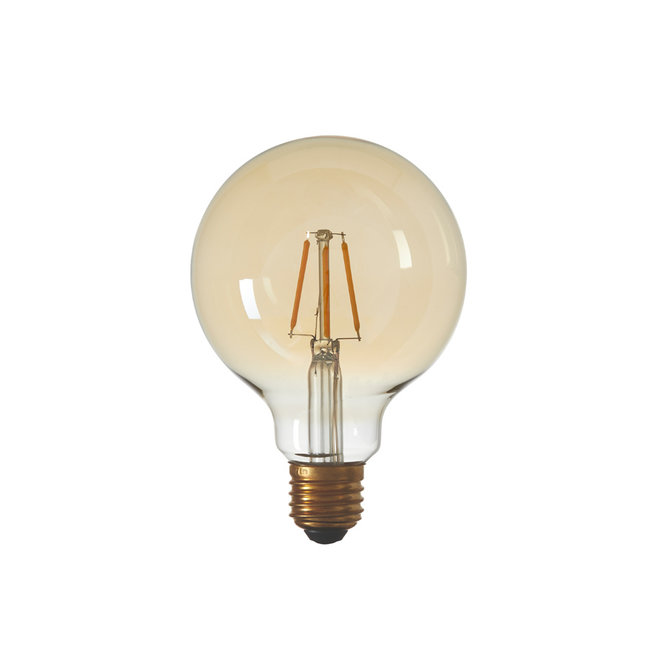 Light en Living Deco LED globe Ø9,5x13 cm LIGHT 3W amber E27 dimbaar