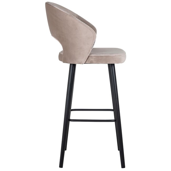 Richmond Interiors  Barstoel Savoy khaki velvet - Showroommodel