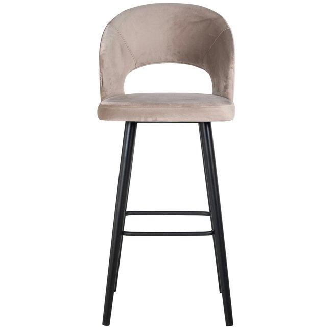 Richmond Interiors  Barstoel Savoy khaki velvet - Showroommodel