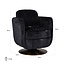 Richmond Interiors  Draaifauteuil Turner black chenille