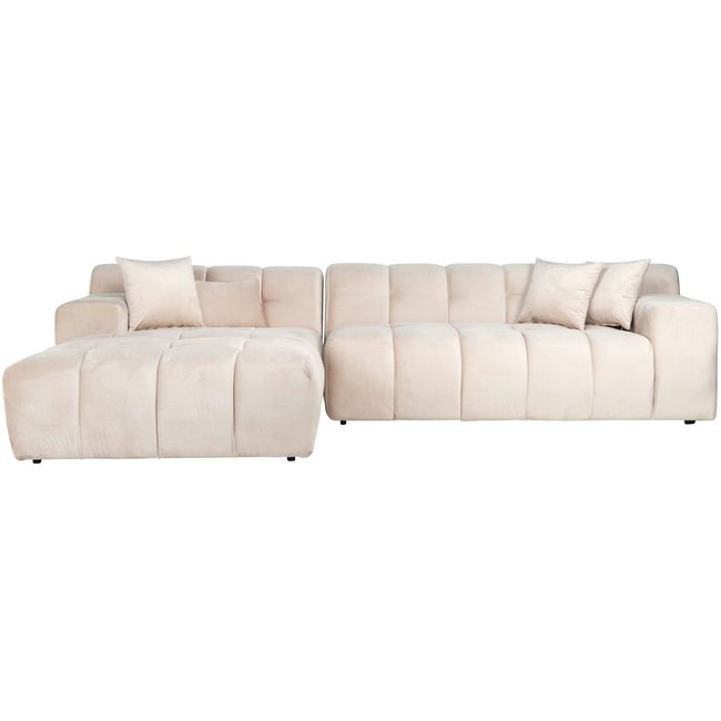 Richmond Interiors  Bank Cube 3-zits + lounge links (Quartz Khaki 903)