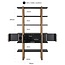 Richmond Interiors  Wandkast Cambon 4-deuren 4-planken (Dark coffee)