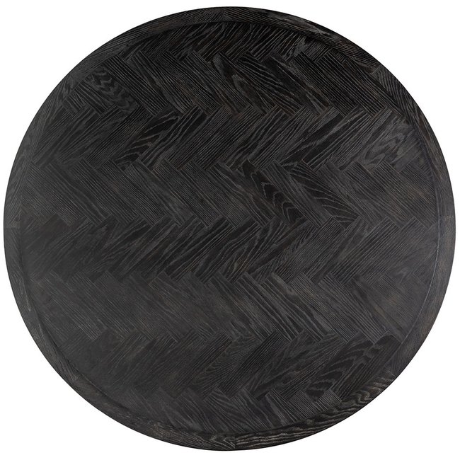 Richmond Interiors  Eettafel Blackbone brass 140Ø (Black rustic)