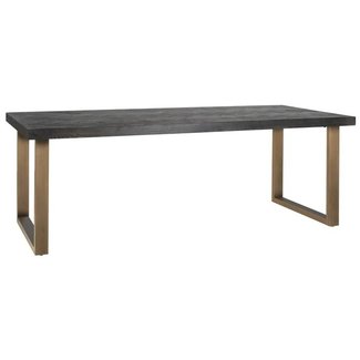 Richmond Interiors  Eettafel Blackbone brass 180 zwart