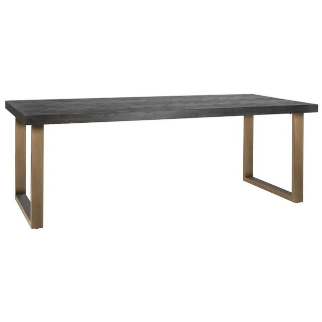 Richmond Interiors  Eettafel Blackbone brass 180 (Black rustic)