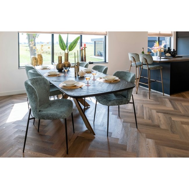 Richmond Interiors  Eettafel Hayley 230 (Dark coffee)