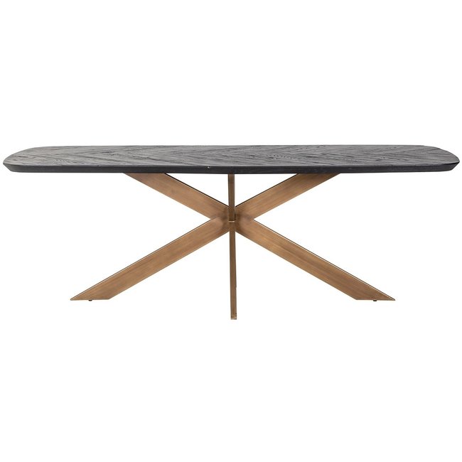 Richmond Interiors  Eettafel Hayley 230 (Dark coffee)