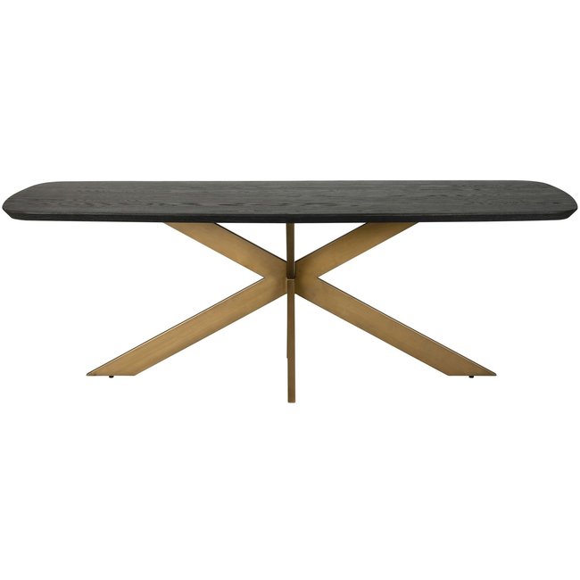 Richmond Interiors  Eettafel Cambon 280 deens ovaal (Dark coffee)