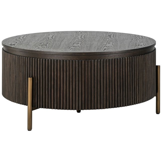 Richmond Interiors  Salontafel Luxor 95Ø (Brown)