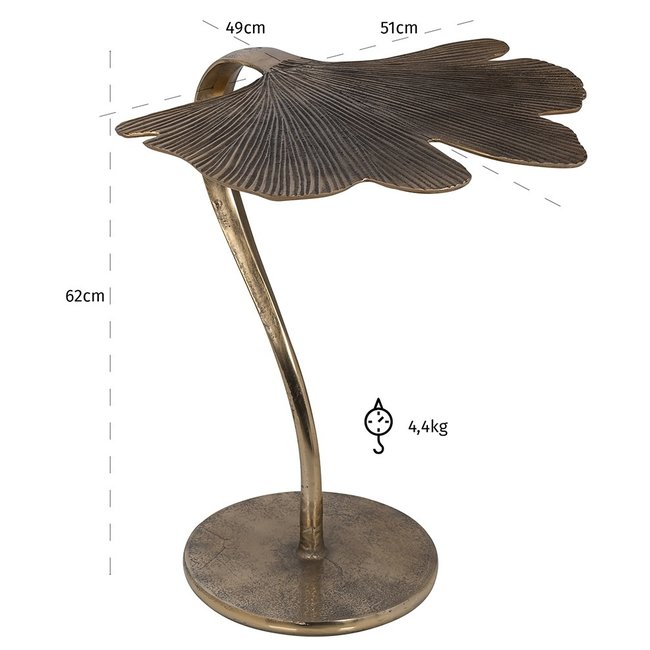 Richmond Interiors  Bijzettafel June (Brushed Gold)