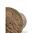 Light en Living Bijzettafel 36x36x51 cm YNEZ travertin  bruin+koper