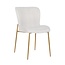 Richmond Interiors  Stoel Odessa White Bouclé / Brushed Gold (Copenhagen 900 Bouclé White)