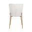 Richmond Interiors  Stoel Odessa White Bouclé / Brushed Gold (Copenhagen 900 Bouclé White)