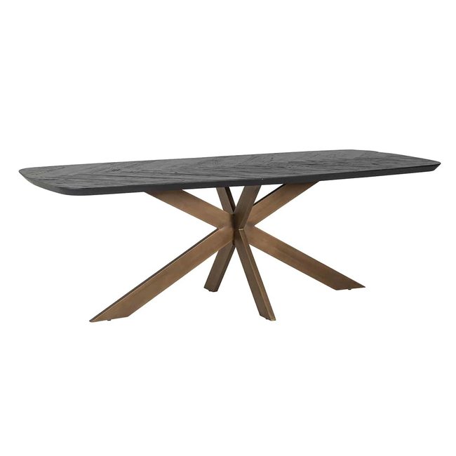 Richmond Interiors  Eettafel Hayley 230 (Dark coffee)