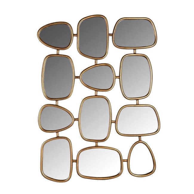 Richmond Interiors  Spiegel Jeff met 12 spiegels (Gold)
