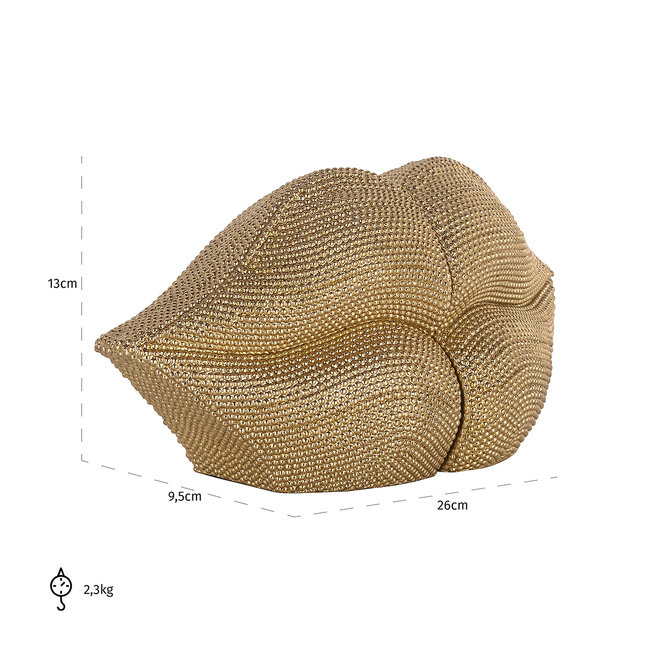 Richmond Interiors  Boekenstandaard Kiss goud