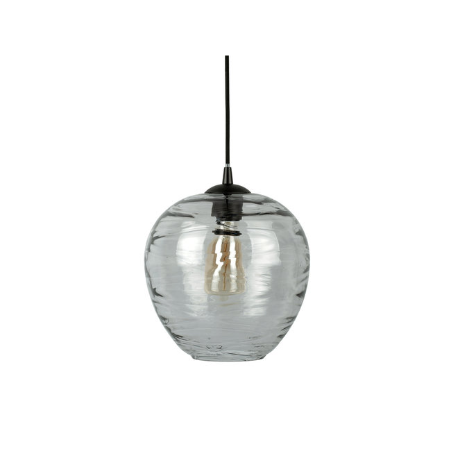 Leitmotiv Hanglamp Glamour Globe glas smoke