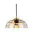 Leitmotiv Hanglamp Glamour Globe glas amber bruin