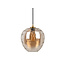 Leitmotiv Hanglamp Glamour Globe glas amber bruin