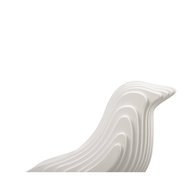 Present Time Ornament Statue Silouette vogel MDF klein wit