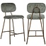 Richmond Interiors  Counterstoel Xenia thyme fusion / brushed gold legs (Fusion thyme 206)