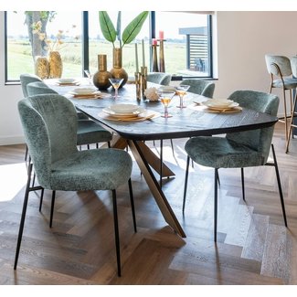 Richmond Interiors  Stoel Darby thyme fusion zwart