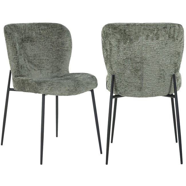 Richmond Interiors  Stoel Darby thyme fusion zwart