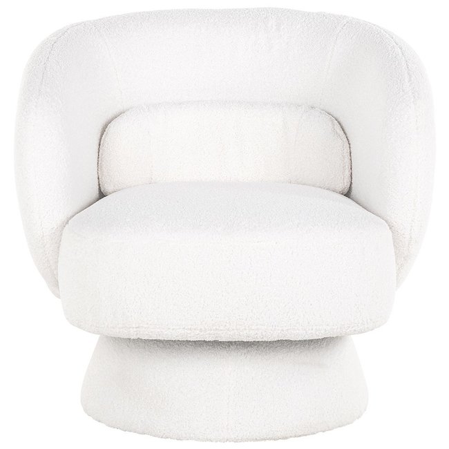 Richmond Interiors  Draaifauteuil Senna white furry