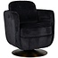 Richmond Interiors  Draaifauteuil Turner black chenille