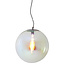 Light en Living Hanglamp MEDINA glas  rainbow+zwart - 3 afmetingen