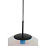 Light en Living Hanglamp MEDINA glas  rainbow+zwart - 3 afmetingen