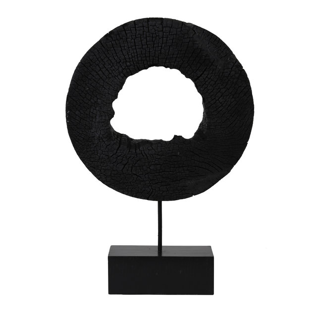 Light en Living Ornament op voet 35x10x53 cm XERRA  hout zwart