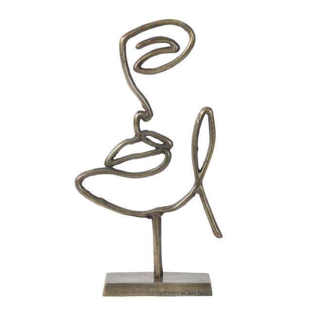 Light en Living Ornament FACE antiek brons - 3 maten