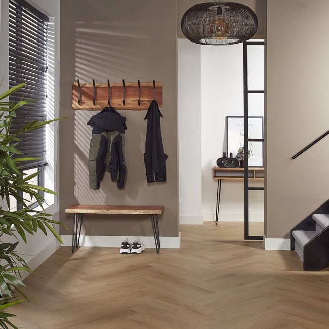 WoonStijl Kapstok edge 2x6 haken / Massief acacia naturel