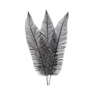 Light & Living Ornament 3 bladeren 14x0,5x89 cm  FERN zwart