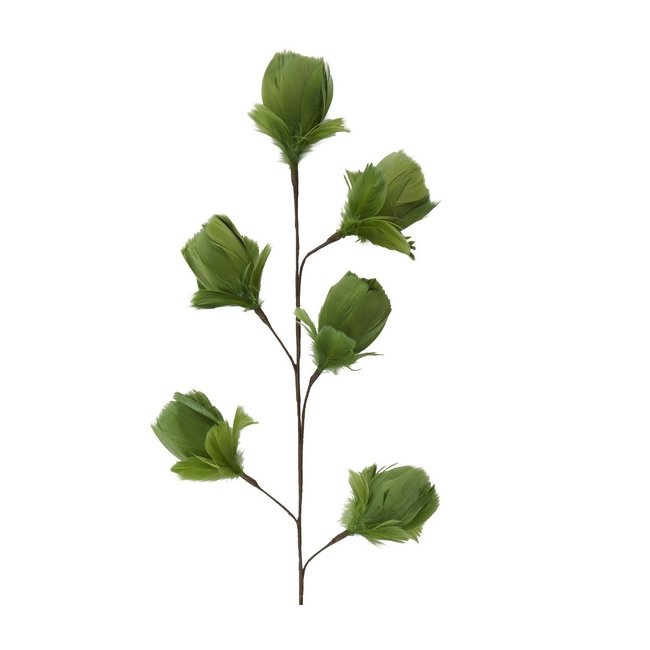 Light en Living Ornament 6 bloemen 90 cm TULIP groen