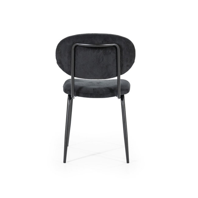 By Boo Eettafelstoel Cosmo zwart - Set van 2 - 1 showroommodel en 1 nieuwe stoel