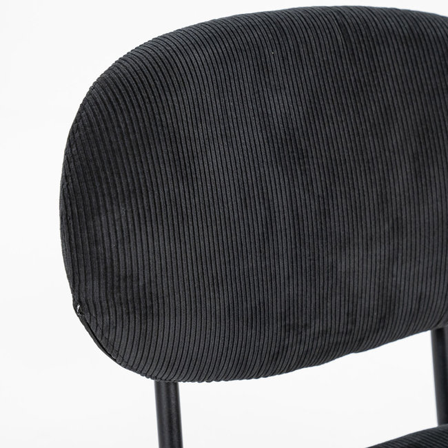 By Boo Eettafelstoel Cosmo zwart - Set van 2 - 1 showroommodel en 1 nieuwe stoel