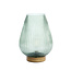 Light & Living Tafellamp LED TAJERA glas  donker groen+goud - 2 afmetingen