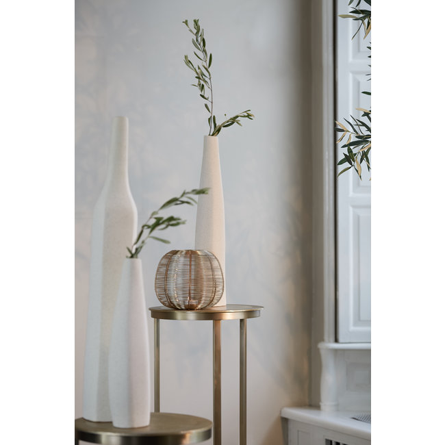 Light en Living Vaas 11,5x10x40 cm MERZO keramiek  ecru